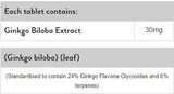 Ginkgo Biloba 30 mg - 120 kapsúl