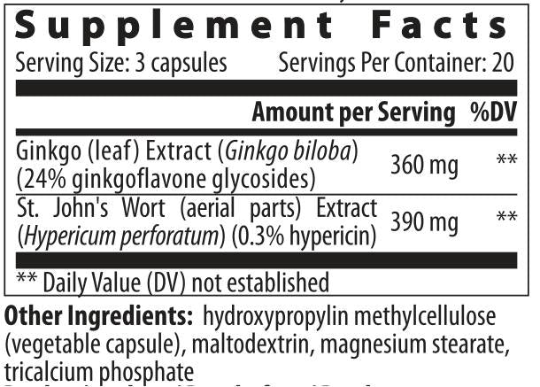Ginkgo Hypericum - 60 kapsúl