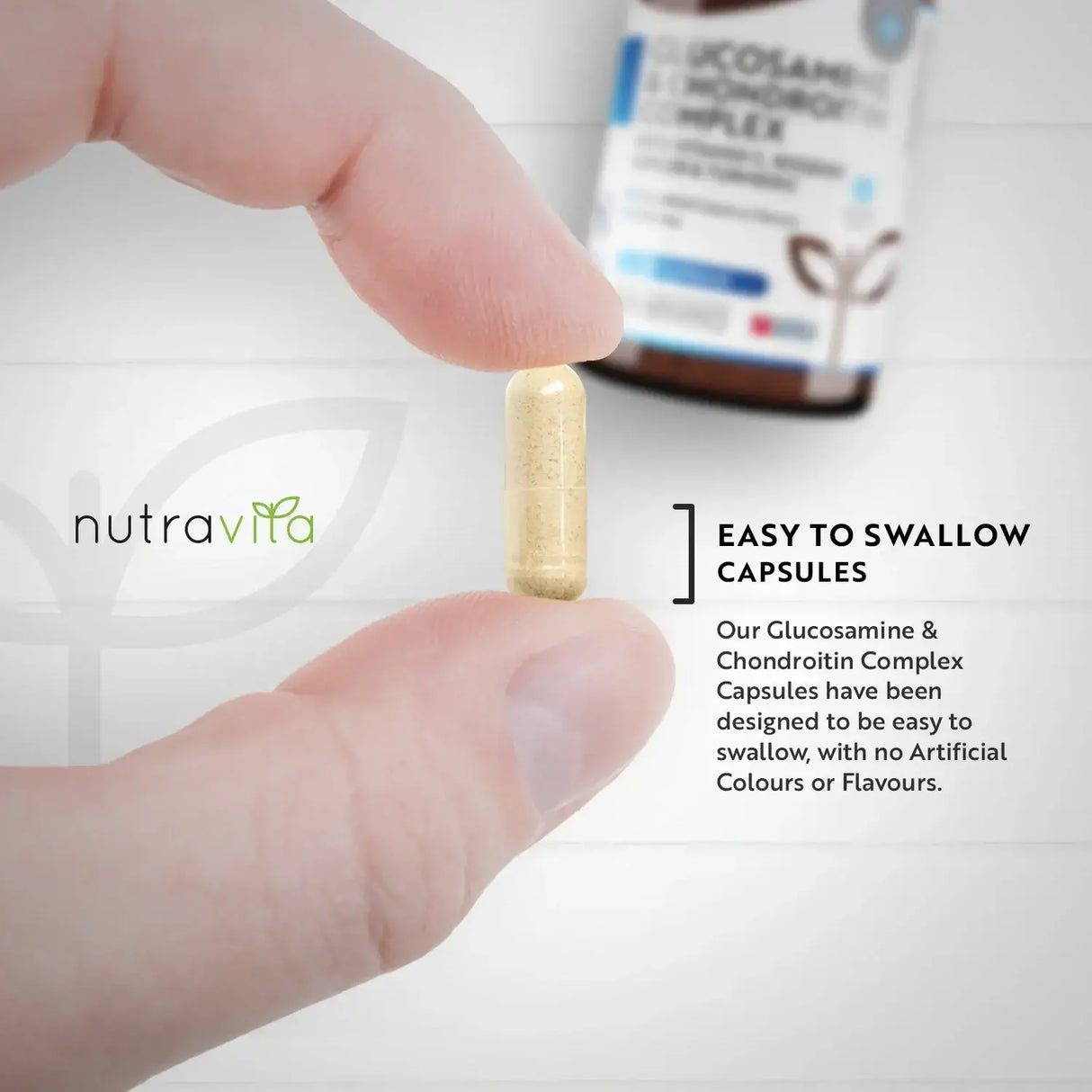 Glukosamín chondroitín /180 kapsúl, 90 dní/ s kurkumou, zázvorom a vitamínom C <tc>Nutravita</tc>