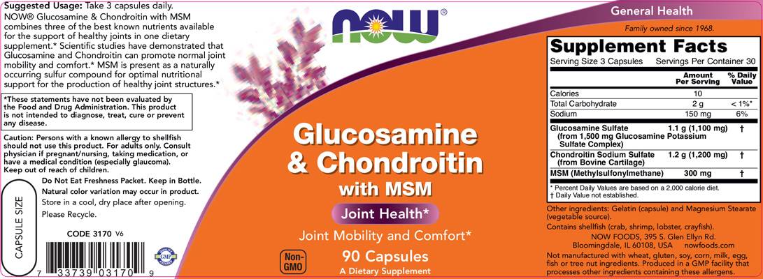 Glukozamín a chondroitín + MSM - 90 kapsúl