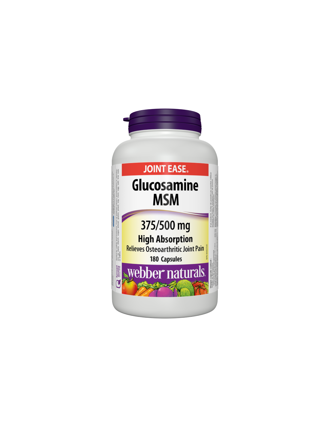 Glukozamín MSM - glukozamín 375 mg + MSM 500 mg - zdravé kĺby, 180 kapsúl