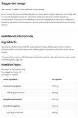 Glukozamín + MSM + chondroitin - 30 tabliet