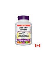 Glukosamín Kurkuma - Glukozamín sulfát + Kurkuma - Zdravé kĺby, 120 tabliet <tc>Webber Naturals</tc>