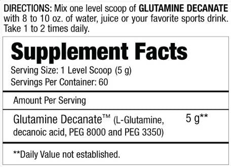 Glutamín Decanate - 300 gramov