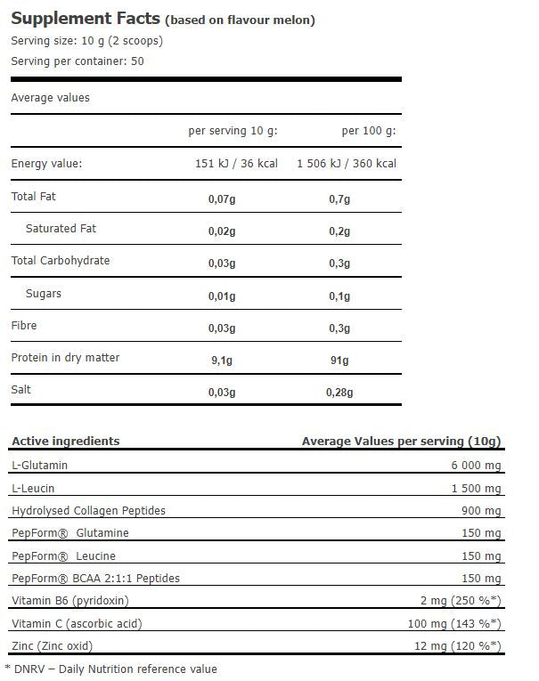 Glutamín ultra amino -výkon 0,500 kg