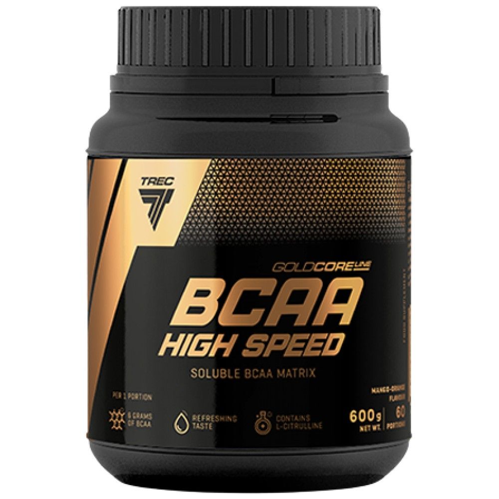 Vysoká rýchlosť zlata BCAA - 250 gramov