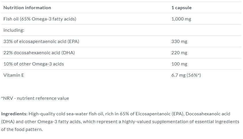 Zlato Omega 3 65% 60 Caps. Olympus