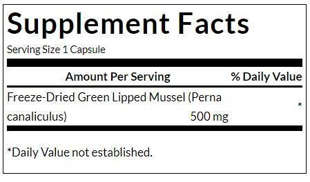 Zelená mušľová mušlí 500 mg / 60 čiapok - 0