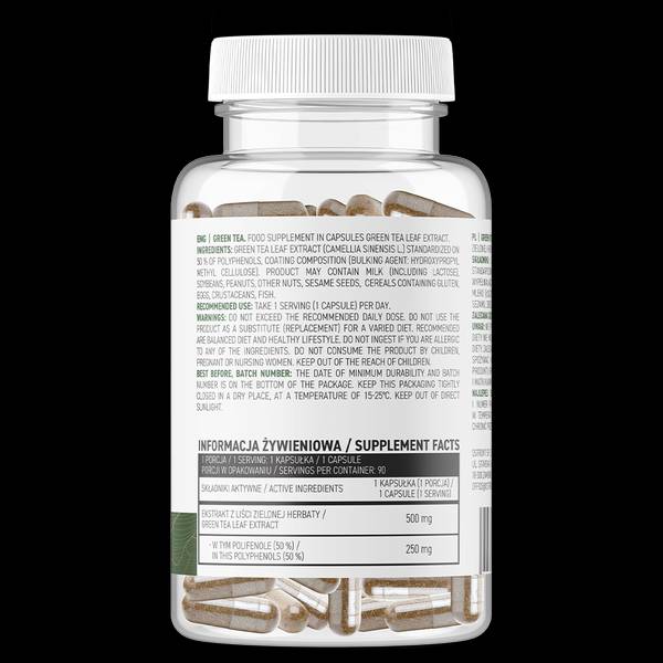 Zelený čaj 500 mg / vege 90 kapsúl