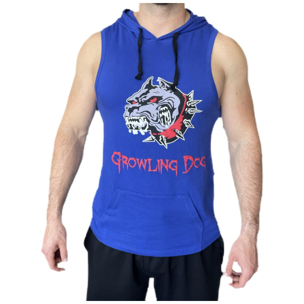 Horningový pes s kapucňou - Blue / Tank Top Horlling Dog s kapucňou - modrá