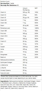 Vlasové vitamíny S biotínom, zinkom a medeným 60 tabletami