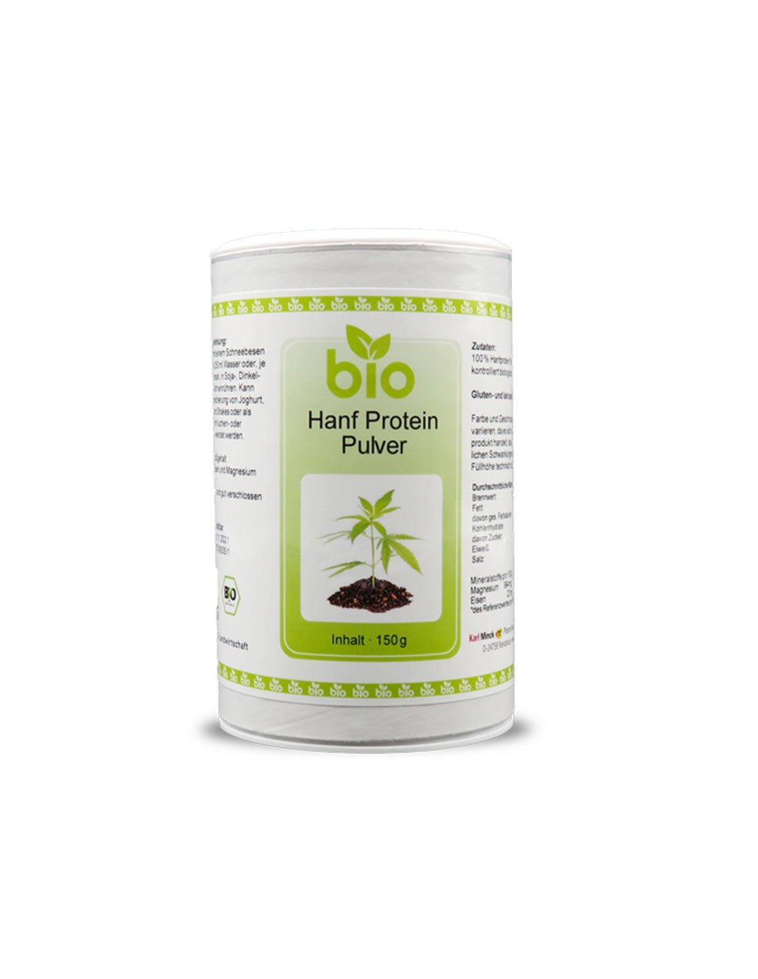Hanf Protein Pulver - Konopný proteínový prášok, 150 g <tc>Karl Minck</tc>