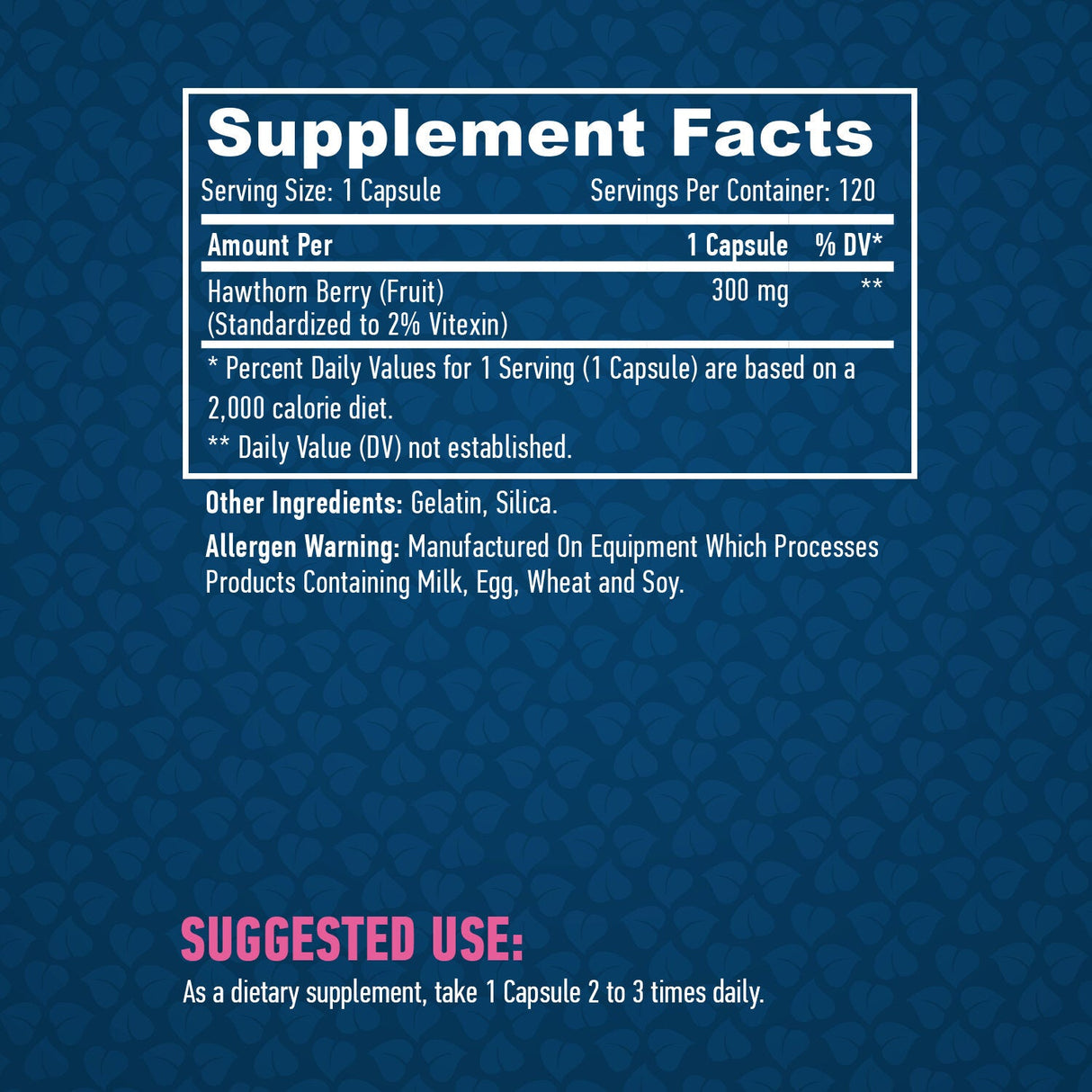 Hawthorn Berry 300 mg. / 120 uzáverov.