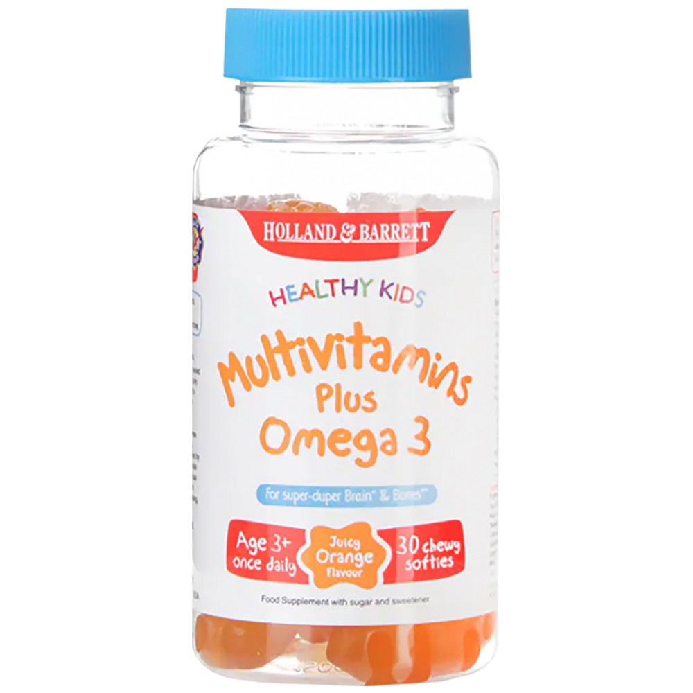 Zdravé deti / multivitamíny plus omega 3 - 30 žuvacie tablety