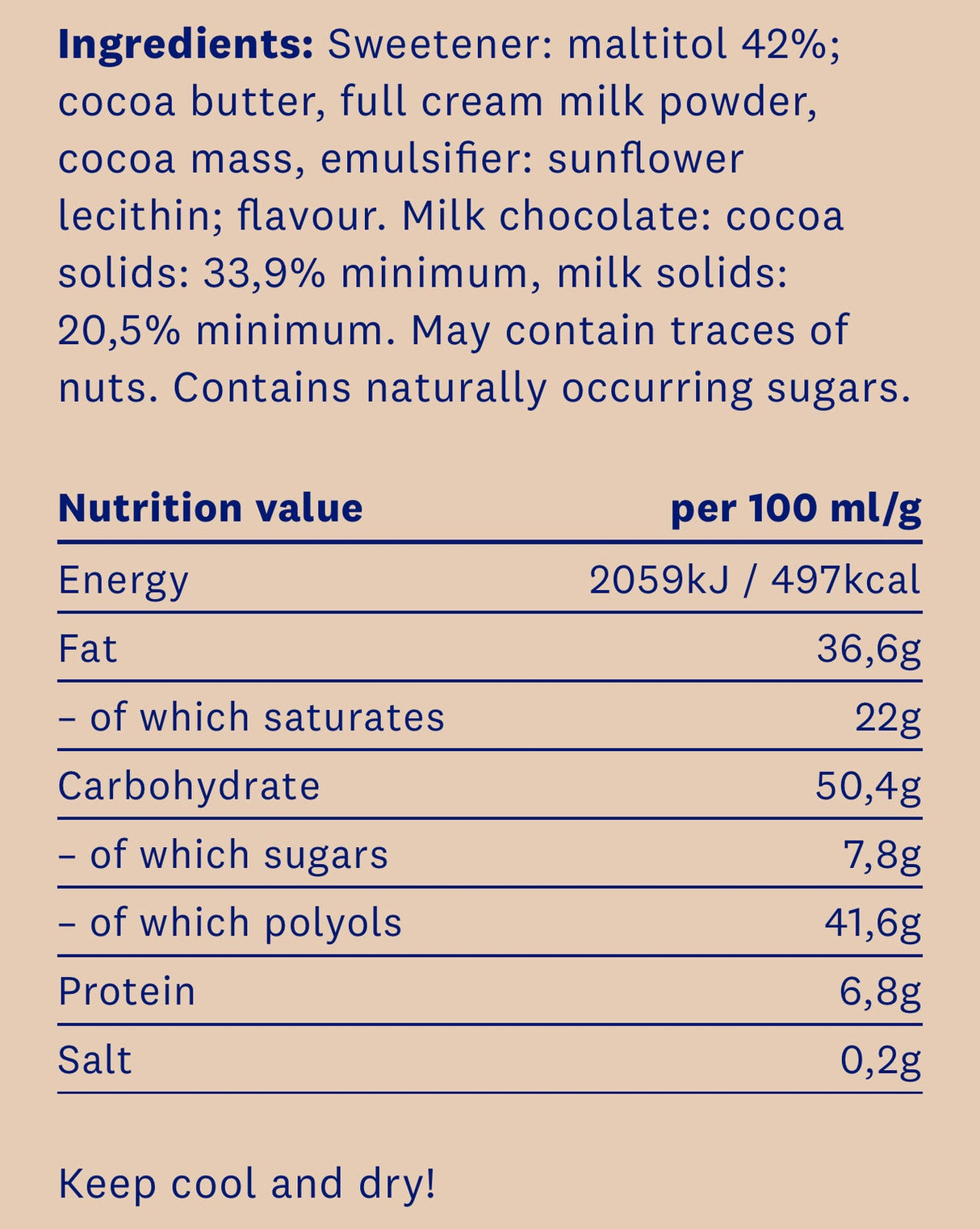 <tc>HealthyCo</tc> mliečna čokoláda 100 gramov - bez pridaného cukru a bez palmového oleja