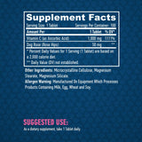 Vysoko účinný vitamín C 1 000 mg s ružovými bokmi 100 kariet.
