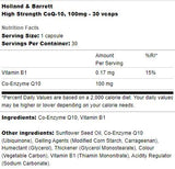 Vysoko pevnosť COQ -10 100 mg - 30 kapsúl
