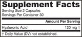 Kyselina hyalurónová 120 mg - kyselina hyalurónová 60 kapsúl