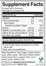 Imunity Boost Gummies s acerola, zinok a vitamín C&D | Čerešňa - 60 žuvacích tabliet