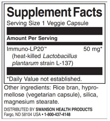Imunobiotické imuno -LP20 50 mg - 30 kapsúl