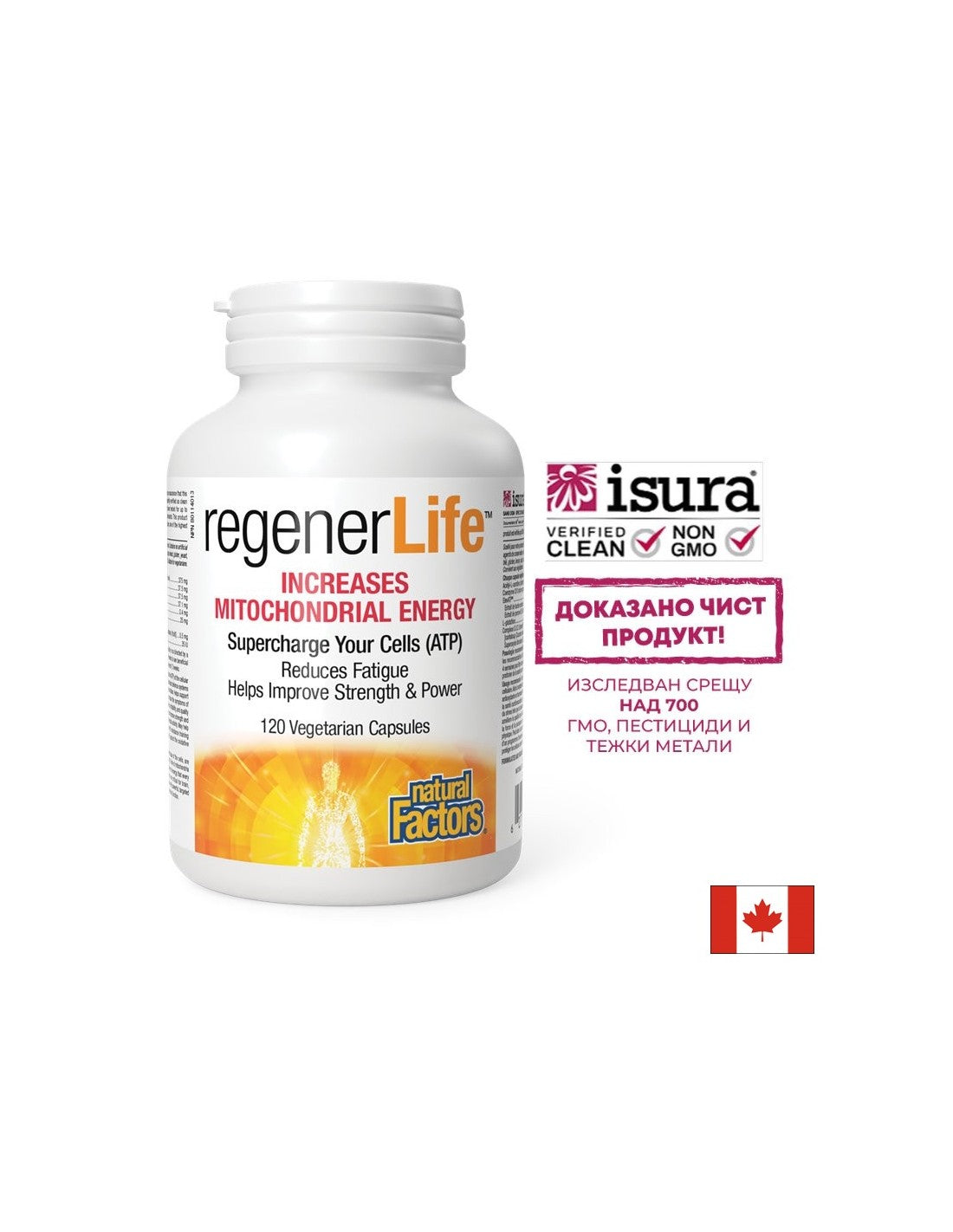 Regener Life ™ zvyšuje mitochondriálnu energiu - 120 kapsúl