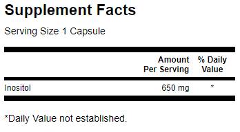 Inositol 650 mg - 100 kapsúl