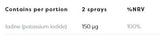 Jódový perorálny sprej 150 mcg - 26 ml