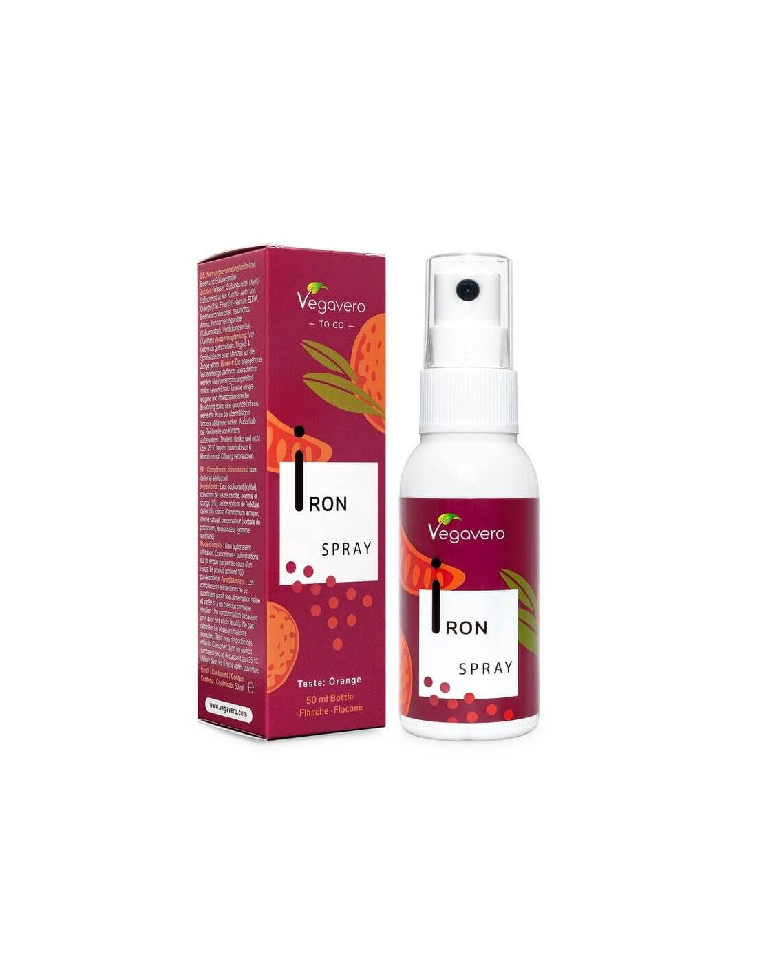 Sprej na žehličku/ústny sprej, 50 ml, 100% vegan <tc>Vegavero</tc>