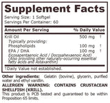 Krillový olej 500 mg - 60 mäkkých kapsúl <tc>Pure Nutrition</tc>