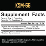 KSM -66® Organic Ashwagandha 600 mg - 90 kapsúl