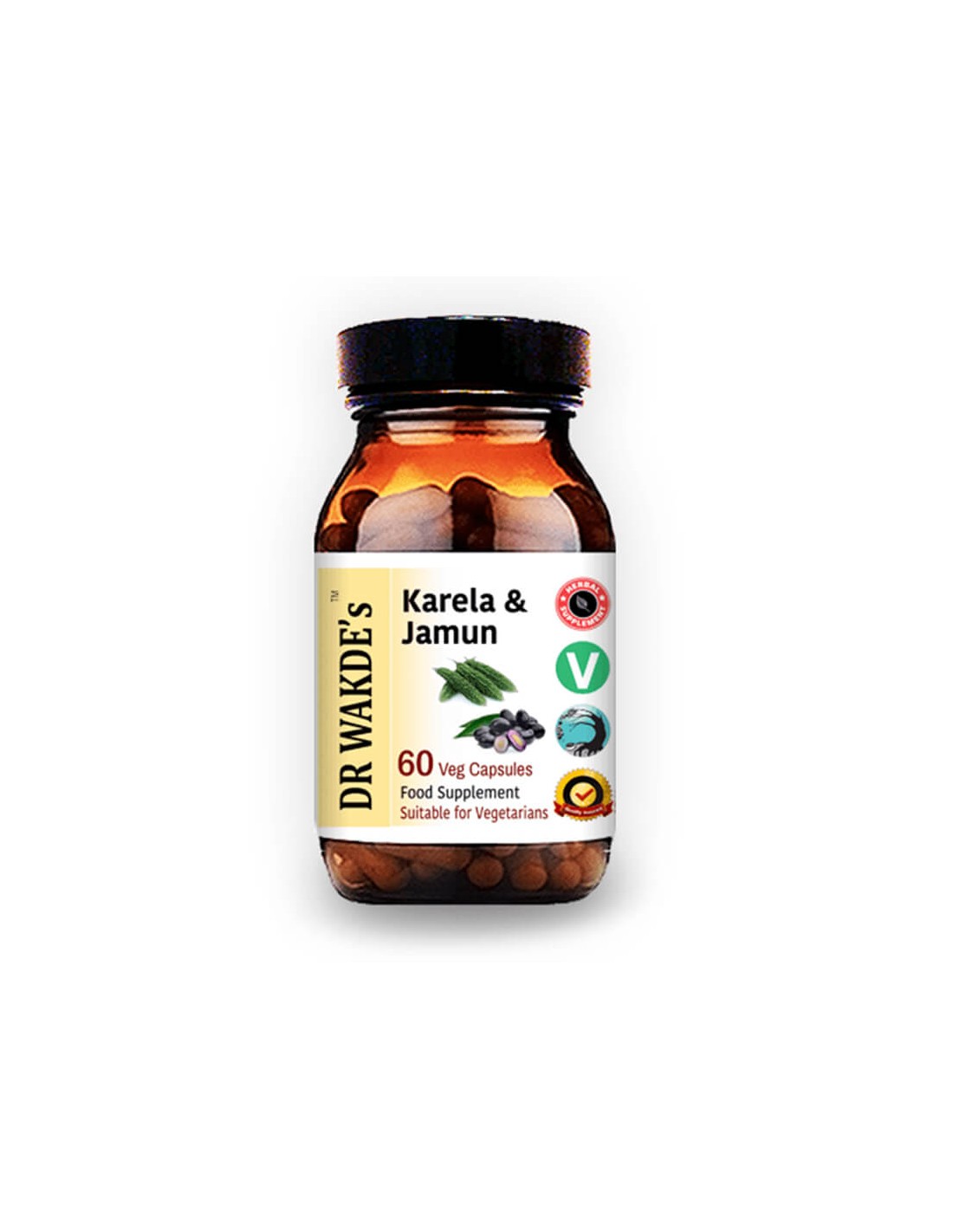Karela & Jamun (Karela & Jamun) - Na kontrolu cukrovky a zníženie cukru v krvi, 60 kapsúl