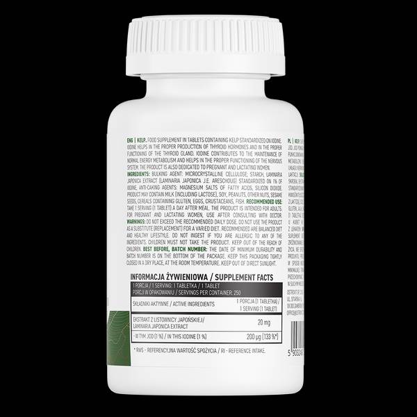 Kelp 200 mcg | Prírodný jódový zdroj 250 tabliet