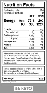 Keto chlieb pečenie - 300 gramov