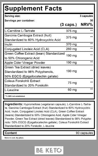 Keto Burn | s L -karnitínom - 90 kapsúl