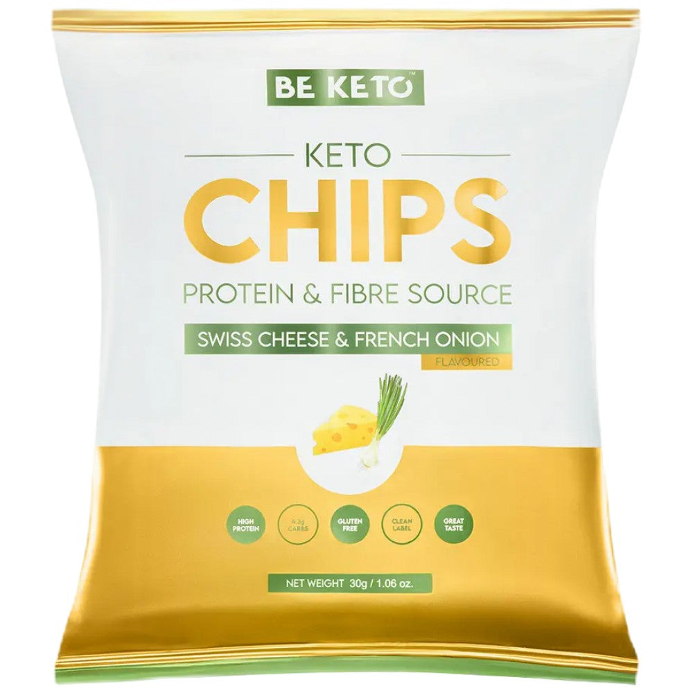 Keto čipy Švajčiarsky syr a francúzska cibuľa - 30 gramov