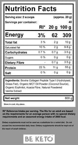 Keto kolagén + prášok MCT - 800 gramov