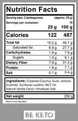 Keto krém Mandle a vanilla + mct - 250 gramov