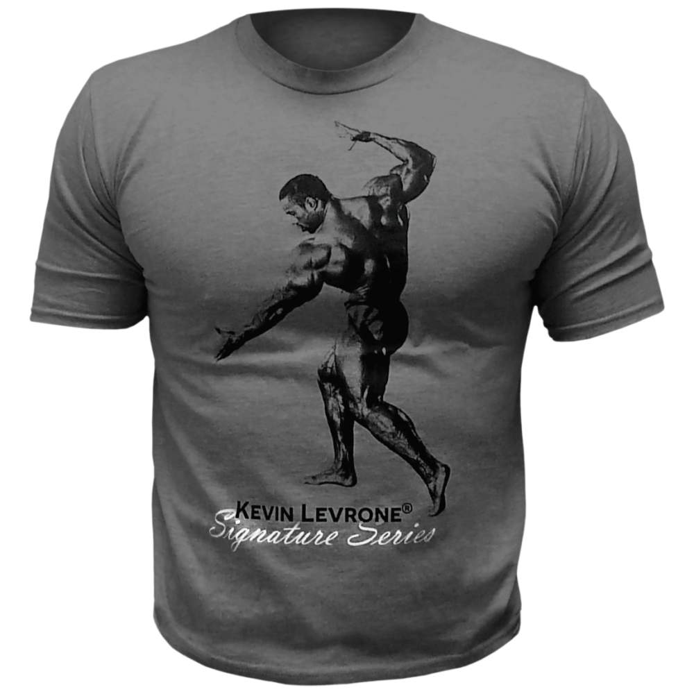 <tc>Kevin Levrone</tc> Tričko / Tmavošedé