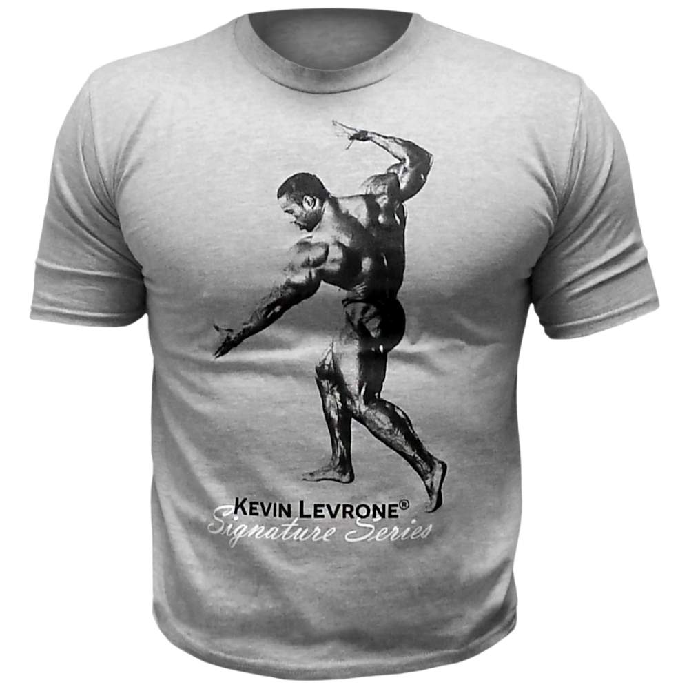 Tričko Kevin Levrone / svetlo šedá