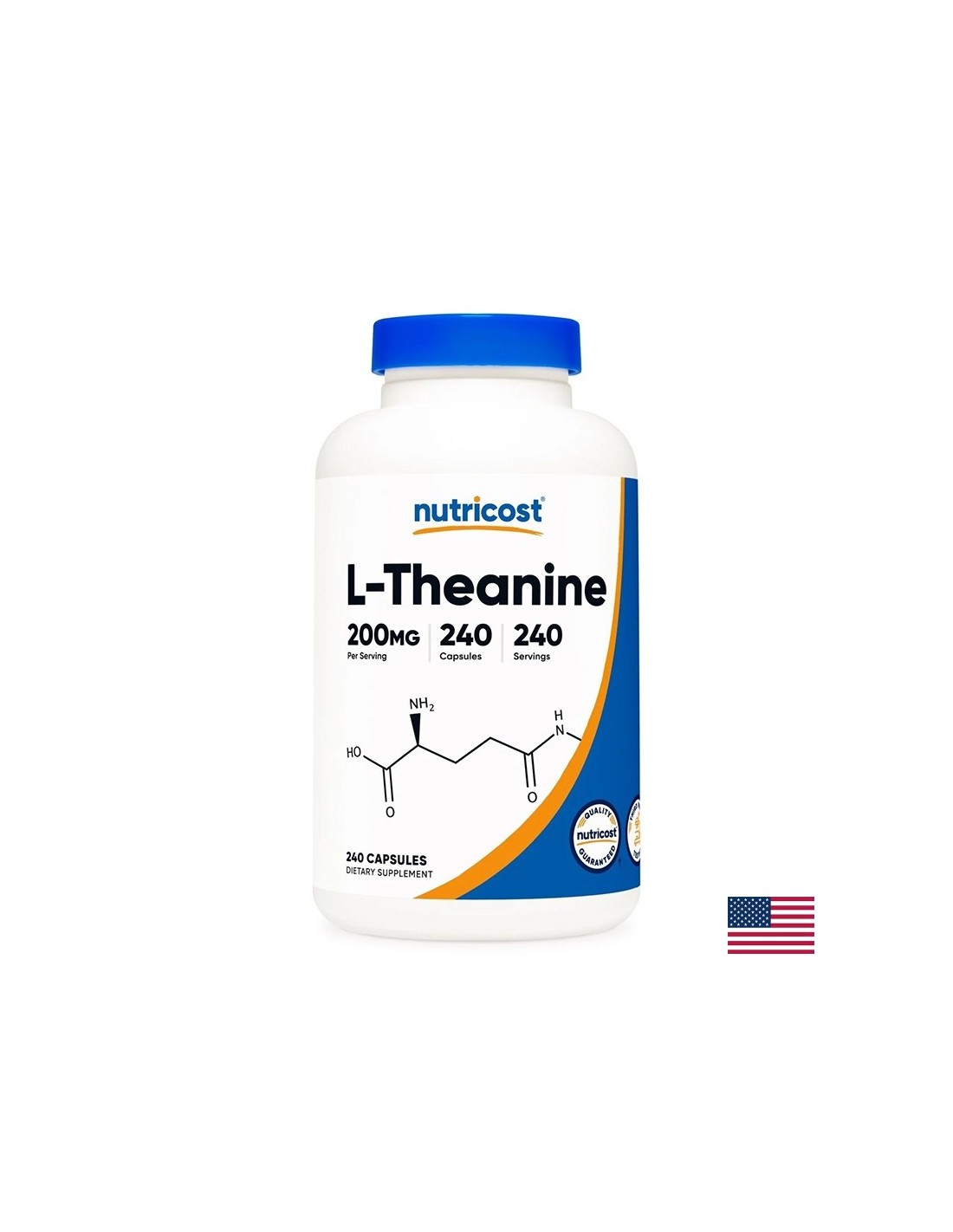 Stres a dobrá nálada - L -theanine, 200 mg x 240 kapsúl