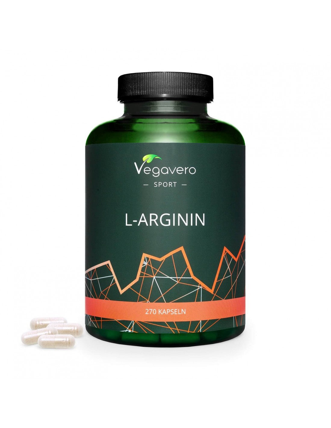 L-arginín, 270 kapsúl, 100% vegan <tc>Vegavero</tc>