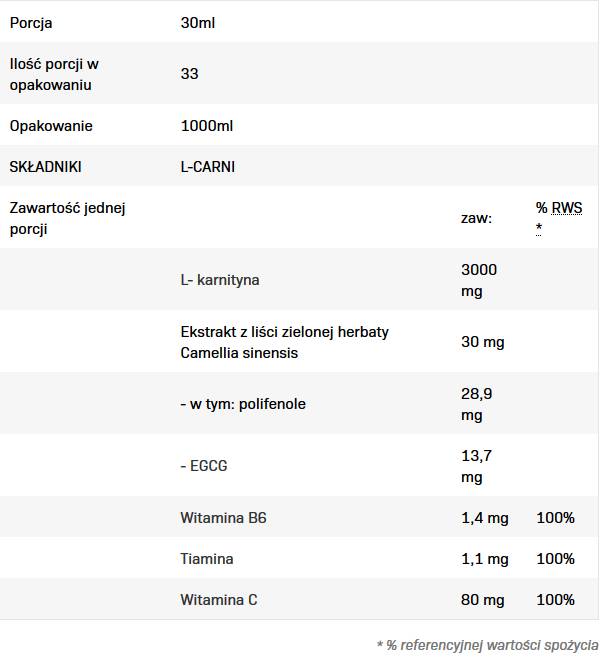 L-Carni Liquid | L -karnitín - 1000 ml
