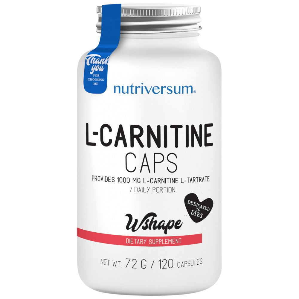 L-karnitínové čiapky 500 mg 120 kapsúl