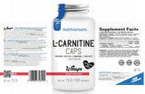 L-karnitínové čiapky 500 mg 120 kapsúl