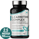 L-karnitín/L-tartarát/ komplex /150 kapsúl, 75 dávok/ <tc>Nutravita</tc>