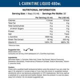 Tekutina L -karnitínu 3000 so zeleným čajom - 480 ml