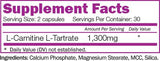 Larnitínový tartrát 1300 mg - 60 kapsúl