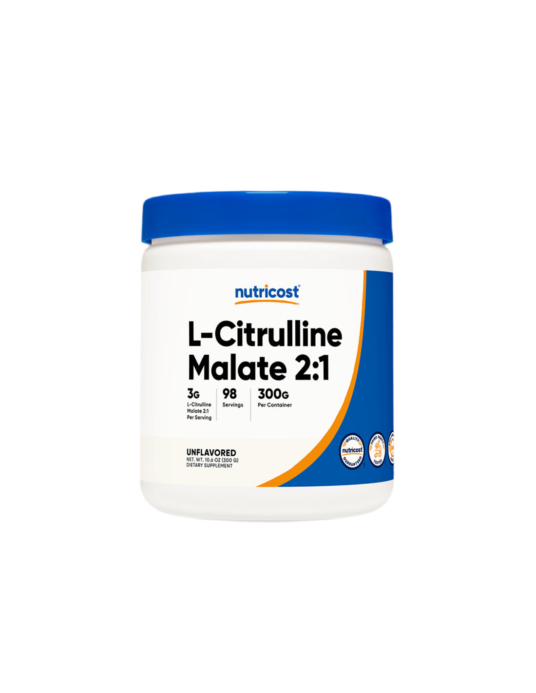 Svalová hmota - L-Citrulín (malát) L-Citrulín, 300 g <tc>Nutricost</tc>