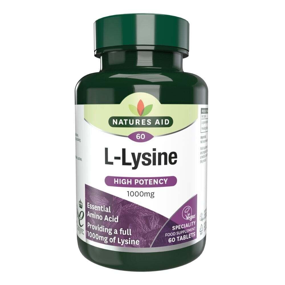 L-lysine 1 000 mg 60 tabliet Naturesaid