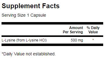 L -lyzín 500 mg - 100 kapsúl